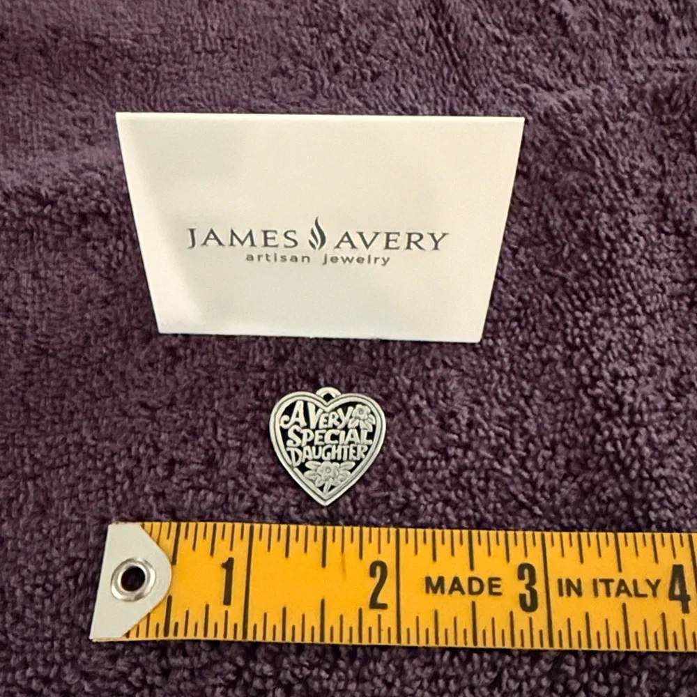 James Avery Silver Heart Charm “A Very Special Daughter” - Picture 2 of 2